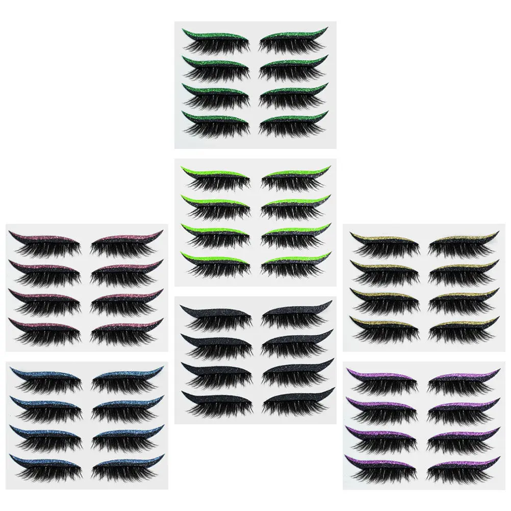 

1 шт. наклейки-подводки для глаз, водостойкие, с блестками, долговечные, модные, для естественного вида, с улучшенной адгезией, легко наносятся, декоративные, для макияжа глаз