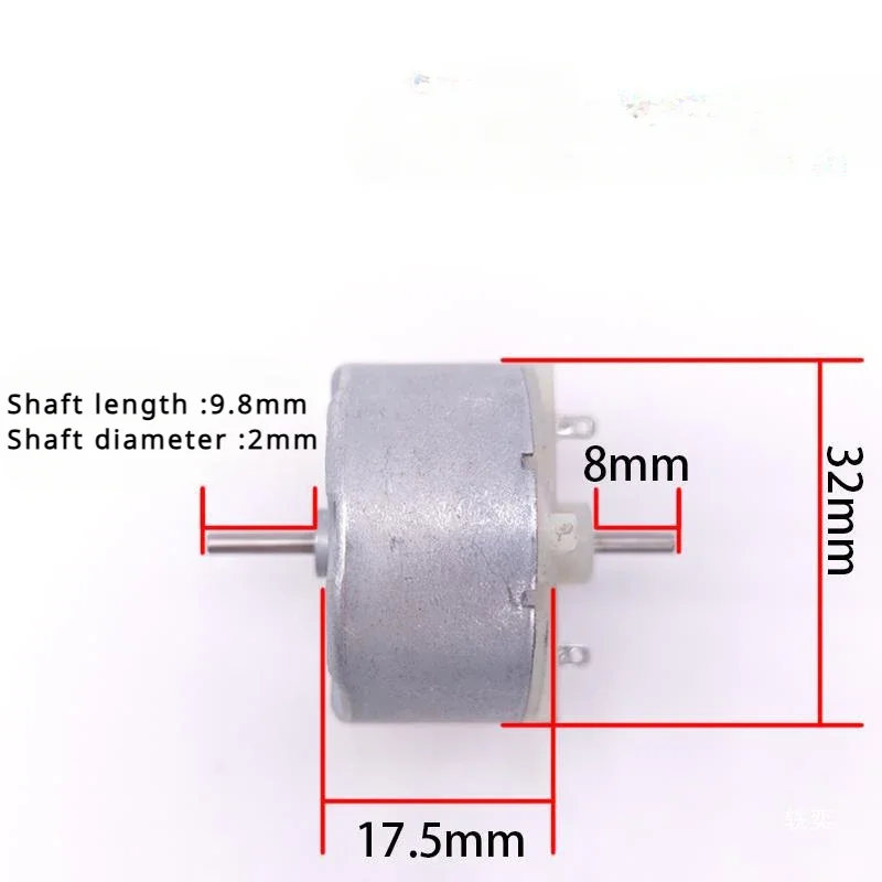 1PCS Brand New Double Output Shaft RK500TB-13480 Micro DC Motor 500TB Precious-metal Brush 4-14.4VDC 6700RPM