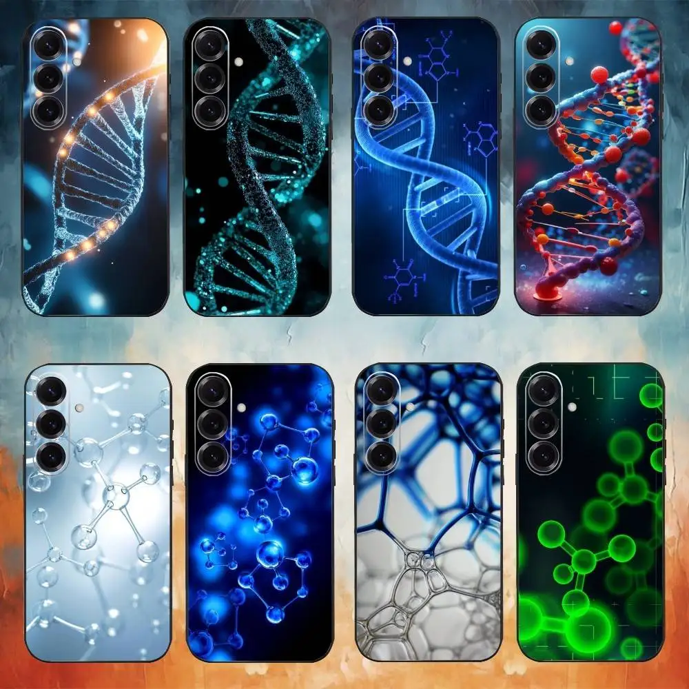 

Biology D-N-A Science Phone Case For Samsung GalaxyA13,21s,22,31,32,52,53,71,72,73,Soft Black Cover