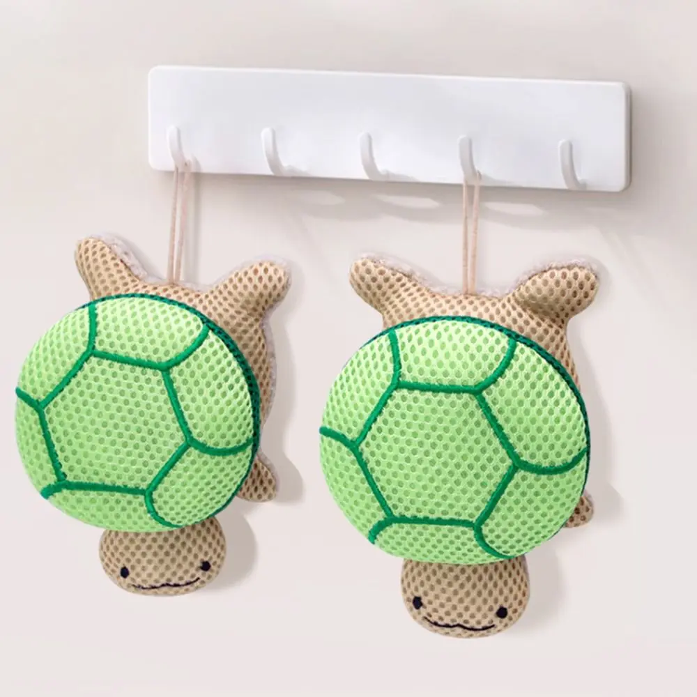 Skin Cleaning Tools Double-sided Turtle Bath Sponge Ball Cute Portable Sponge Bubble Brush Reusable Body Scrubber SPA