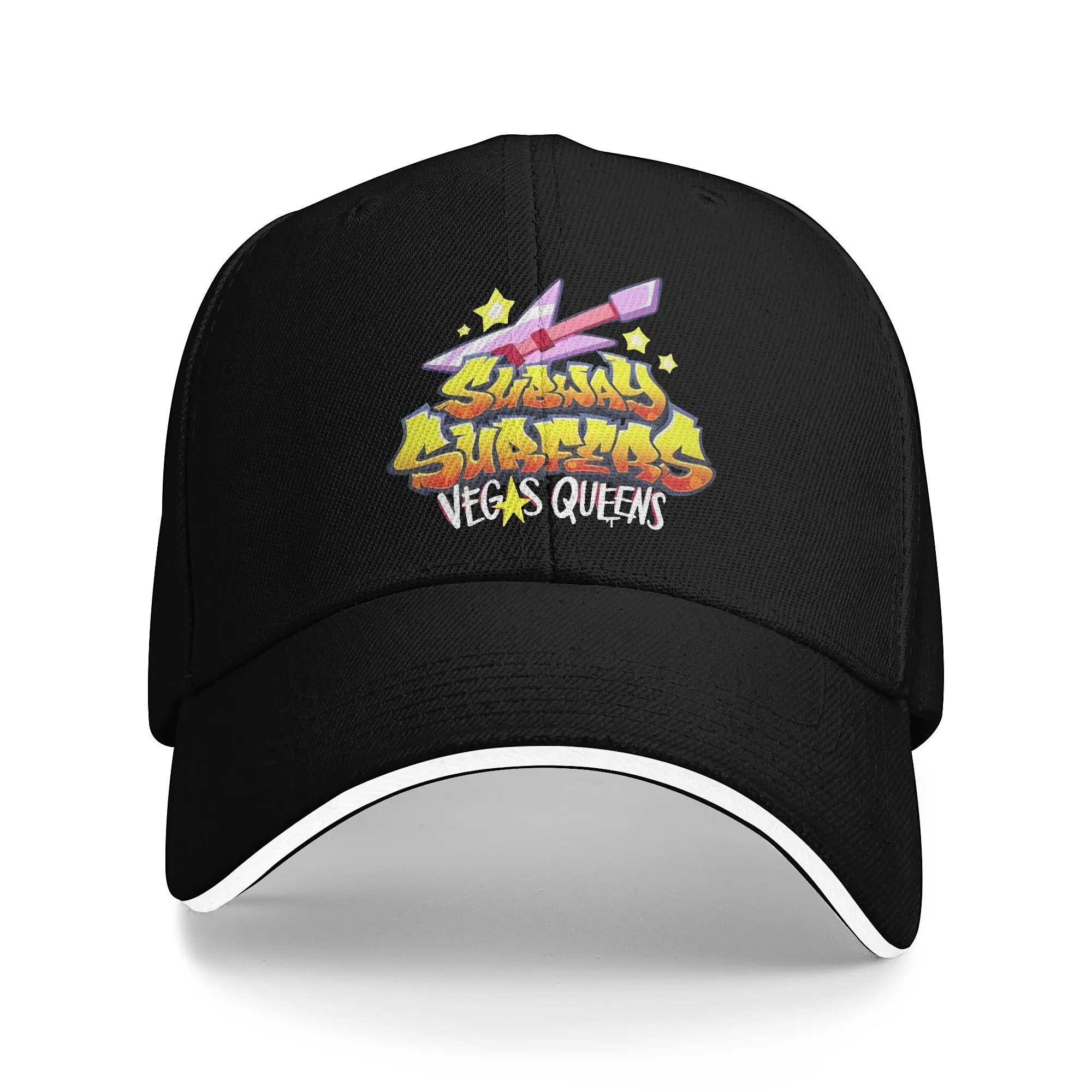 Subway Surfers Baseball Cap Video Game Unisex-Teens Print Trucker Hat Spring Classic Outdoor Gym Sunscreen Snapback Cap