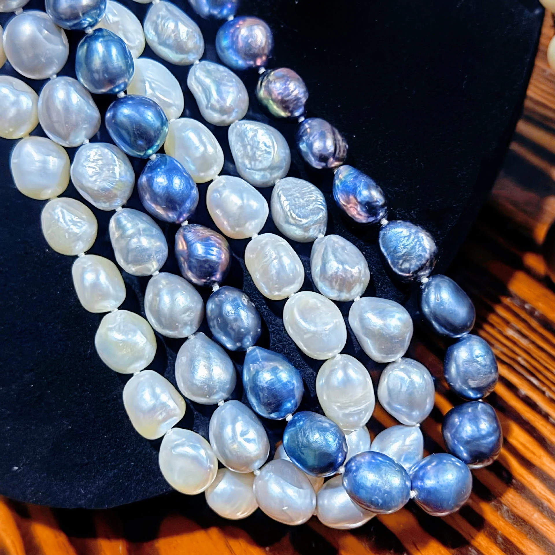 

AETEEY Zhuji China Natural Freshwater Baroque Pearl Set Large Size Pure Silver Clasp Women's Jewelry Necklace Bracelet