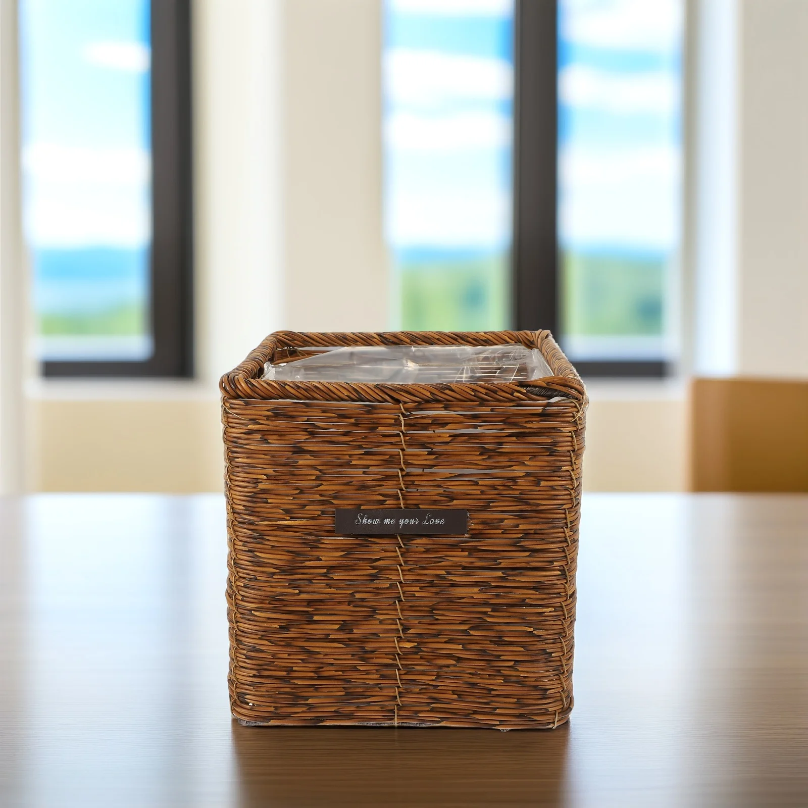 

Woven Design Planter For Indoor Plants Decorative Flower Basket Storage Basket Multi-Purpose Household Plant Pot Desktop