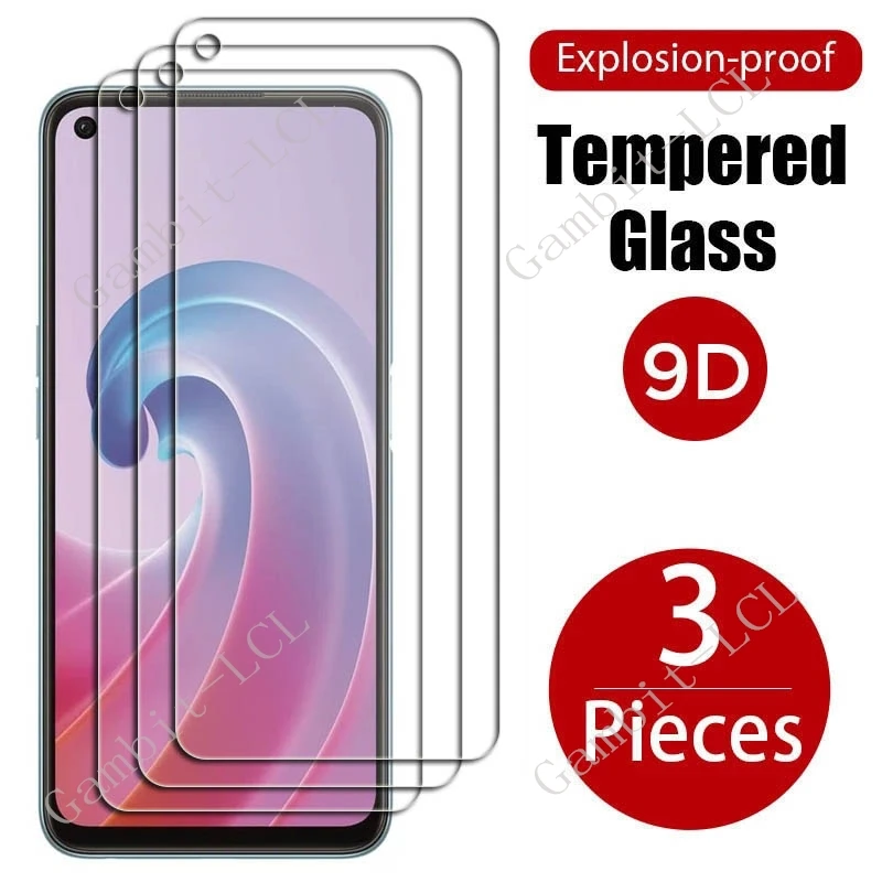 3PCS For OPPO Reno8 T 4G Reno9 A A17 A17k A36 A57 4G A57s A58 5G A58x A76 A77 A77s A96 A97 Screen Protector Tempered Glass Film