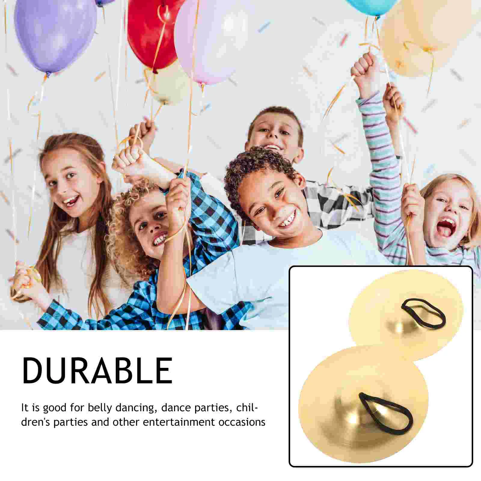 Copper Cymbal Children Finger Cymbals Musical Instrument Dance Small Toys Instruments Portable Miss