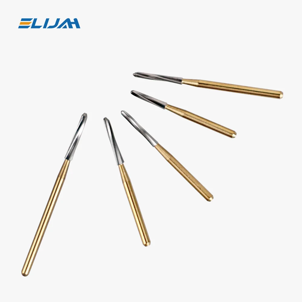 5Pcs/box Dental Endo Z Burs 21/25/28mm Tungsten Carbide Burs Endodontic Polishing Drills For High Speed Handpiece Dentist Tool