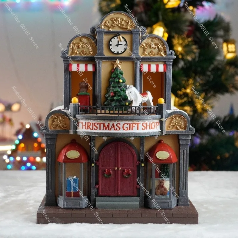 هدايا المهرجانات، وزخارف بيت الثلج المتوهجة، وحرف عرض نافذة الكرتون لمحلات الهدايا