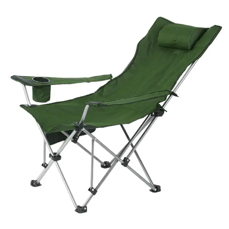 

Folding Recliner Chair Outdoor Portable Camping Loungers Chair Ergonomic Outdoor Recliners Patio Pool Deck Leisure Chair With