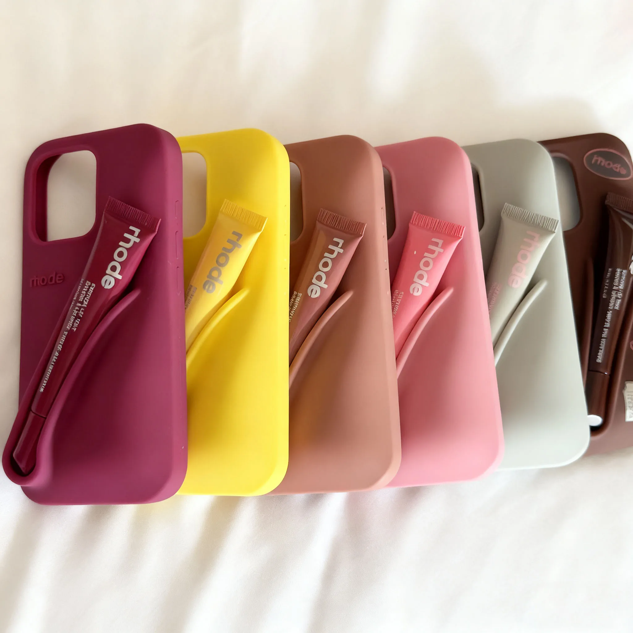 Coque de téléphone Portable antichoc en Silicone, brillant à lèvres, avec rouge à lèvres, adaptée à IPhone 14 17 16 15 13 12 11 Pro Max Plus