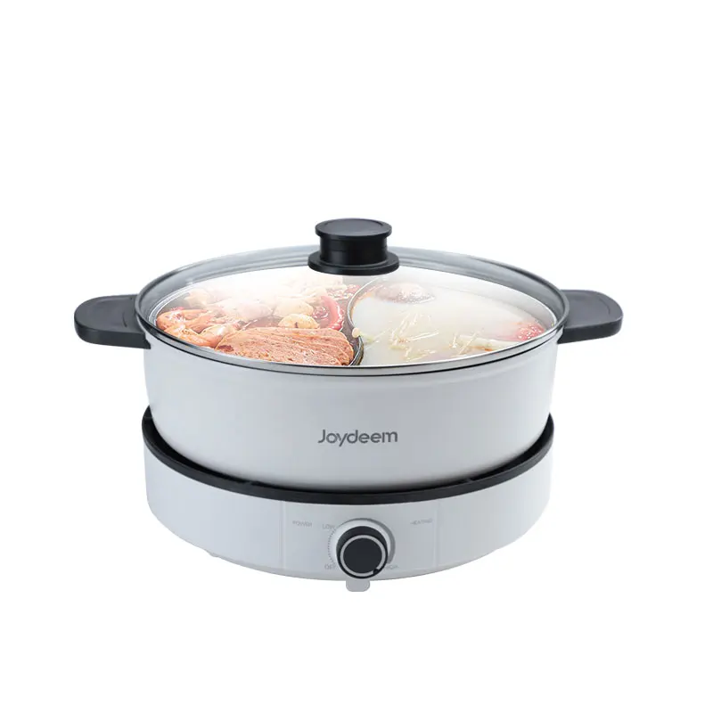 

Joydeem Multifunctional Electric Shabu Hot Pot JD-DHG5A,Non stick,5L,White