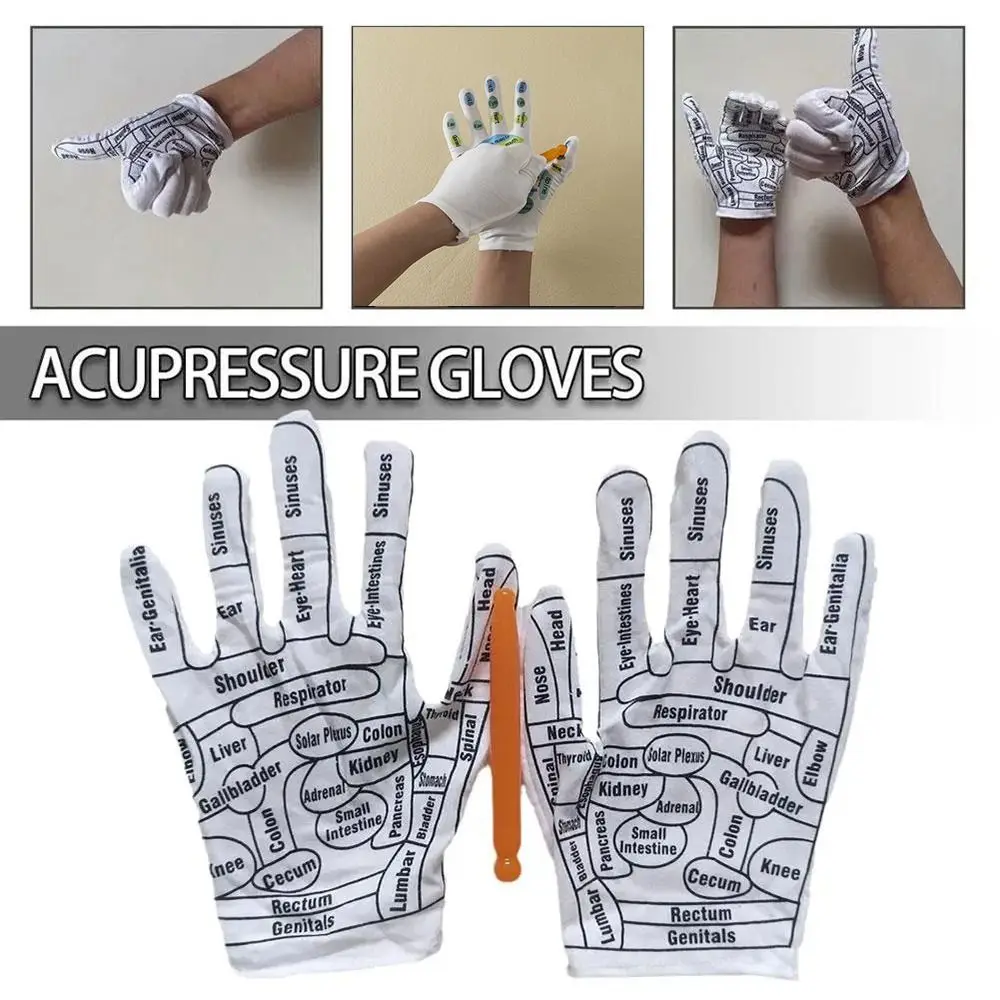 

with Massage Tool Acupressure Gloves Reusable Physiotherapy Hand Massage Hand Spa Hands Textured Tools Exfoliator Glove