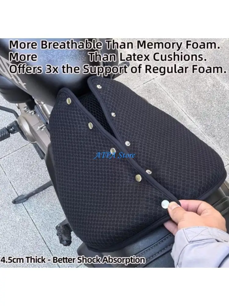 

U13C Shock Absorption Breathable Pad Motorcycle Cushion with Honeycomb Ventilation Holes Motorbike Gel Pad