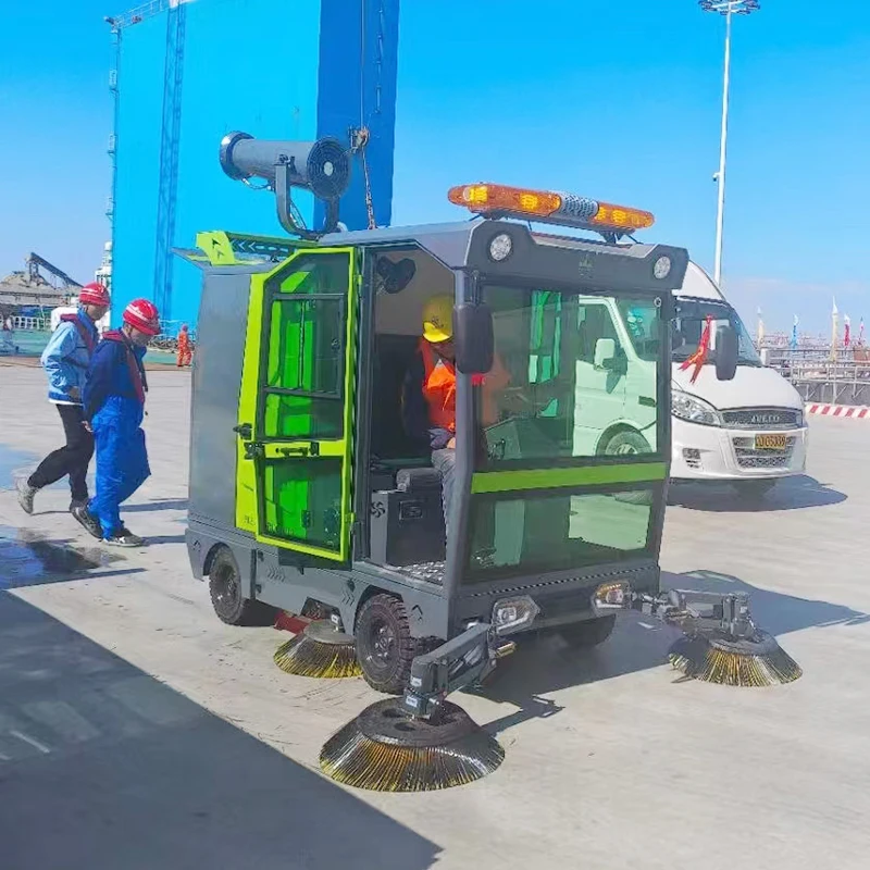 Professional Factory Supply China Diesel Road Sweeper Mechanical Sweepers Floor Sweeper With Sprayer