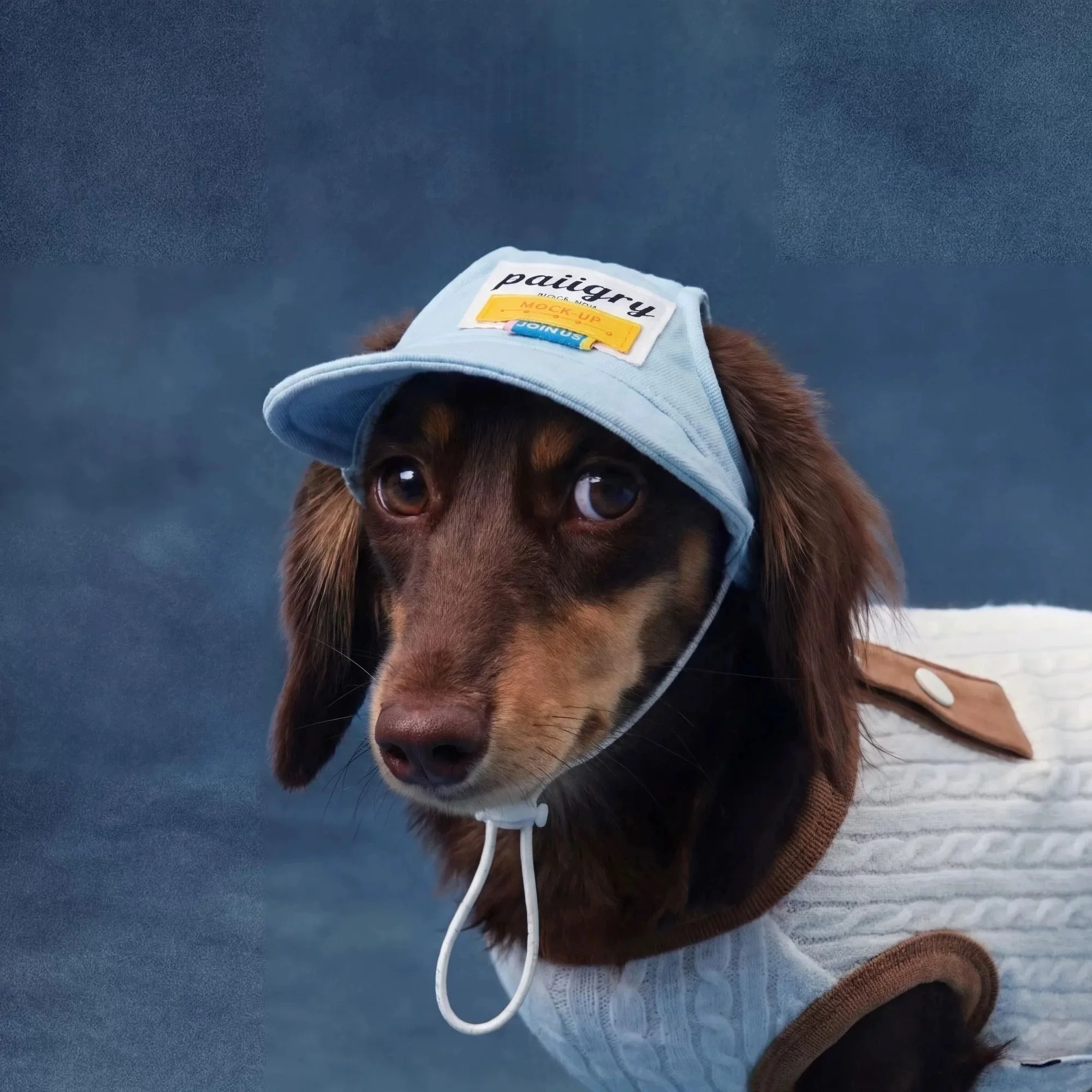 Sombrero verano protección solar perro salchicha ajustable velcro - imagen 4