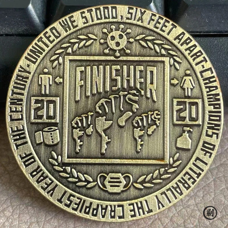 Ancient Bronze Retro Dick Spade Challenge Coin Funny Wandering Ins Wind Theme Collectible Coin for Gifting