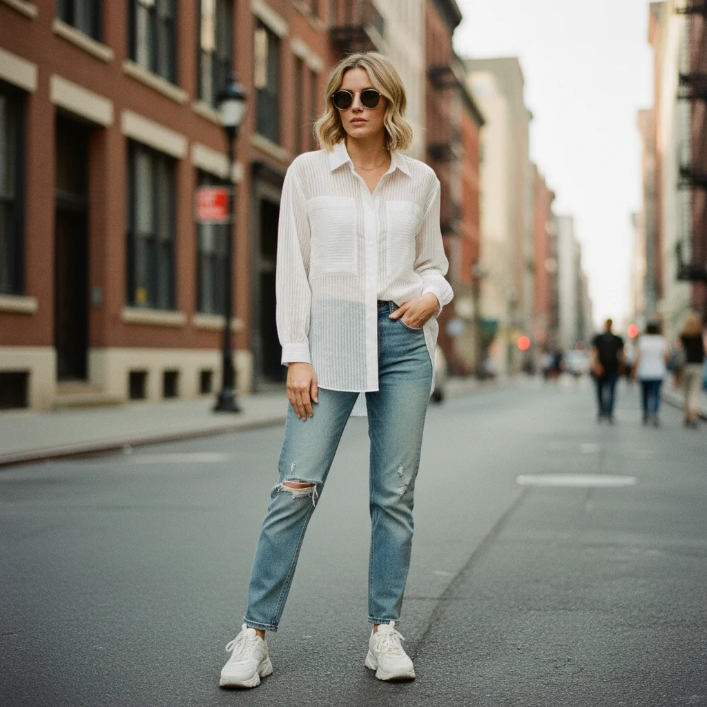 

Ladies Trendy Shirt Long Sleeve Button Up Blouse for Work and Casual Daily Use Ladies Fashionable Button Down Shirt Long BE0846