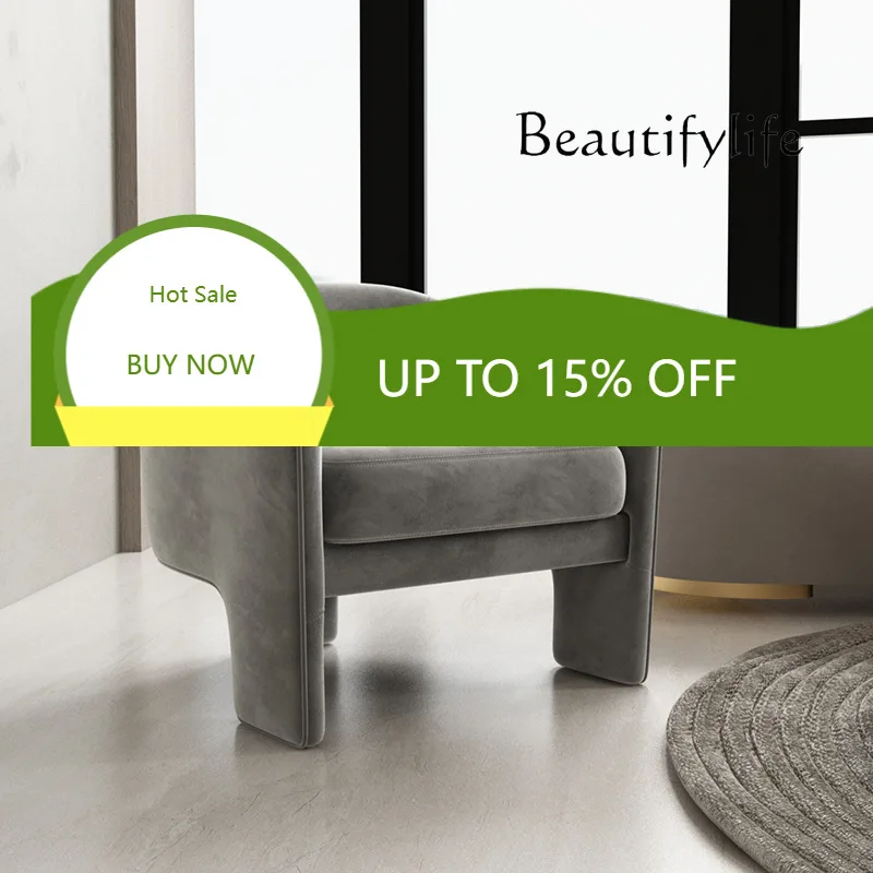 

Одноместное кресло-софа из ткани для гостиной, минималистичное, в стиле лёгкой роскоши, простое, современное, для небольшой квартиры, в скандинавском стиле, ленивое, маленькое кресло-софа X