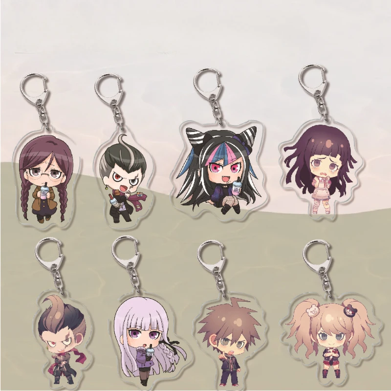 Hinata Hinata Monokuma Monomi Komaeda Nagito Popular Game Two-dimensional Peripheral Acrylic Keychain Creative Backpack Pendant