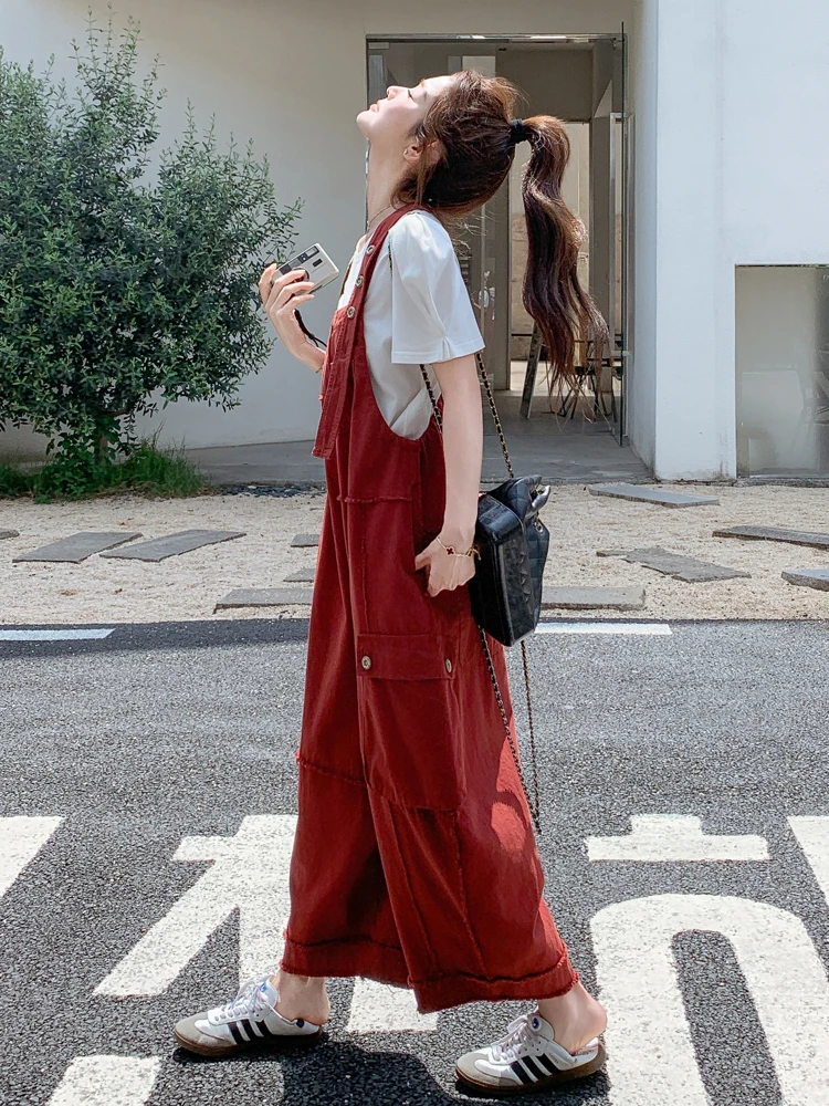 

Red Strapl Rer Women's Faionable Summer New Sle Small Size Anti-aging Internet Celebri Long Pants Polyester Fiber