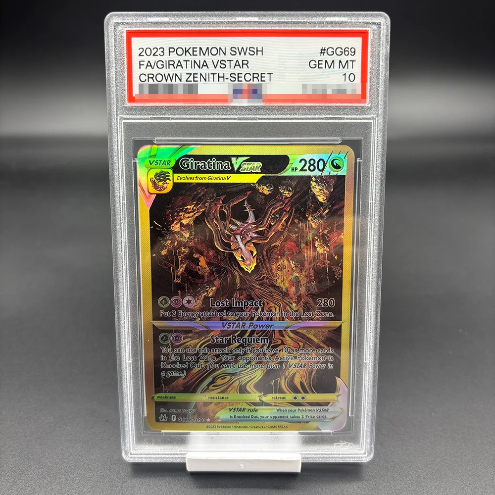 DIY PTCG English Version Rating Card PIKACHU CHARIZARD MEW Collection Card Copy 10Points Rating Card Anime Game Gift