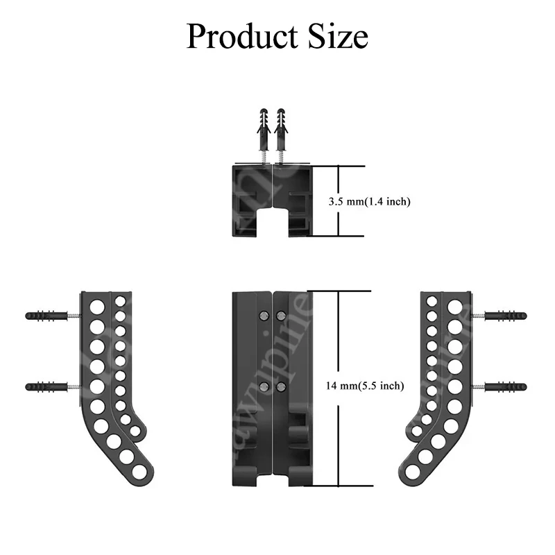 10 قطعة AAA & AA بطارية الحائط تخزين قوس حامل فرز رف شاشة تخزين البطارية المنظم كومبو حارس الاستغناء