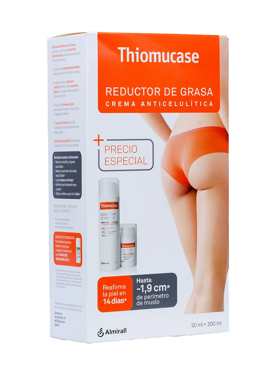 Thiomucase anti-cellulite cream 200 + 50 ml-removes fat and reaffirms the skin