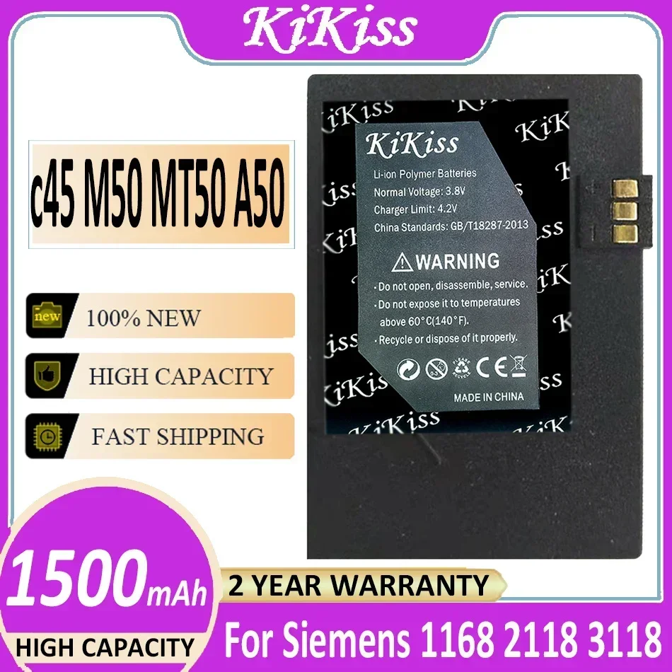 

Аккумулятор 1500 мА · ч для мобильного телефона SIEMENS 1168 2118 3118 C45 M50 MT50 A50 + номер отслеживания