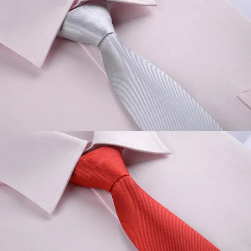 Men's Luxury Noble Necktie for Wedding Party Business Formal Suits Fashion Convenient Pre-tied Zipper Ties Narrow Necktie Gifts