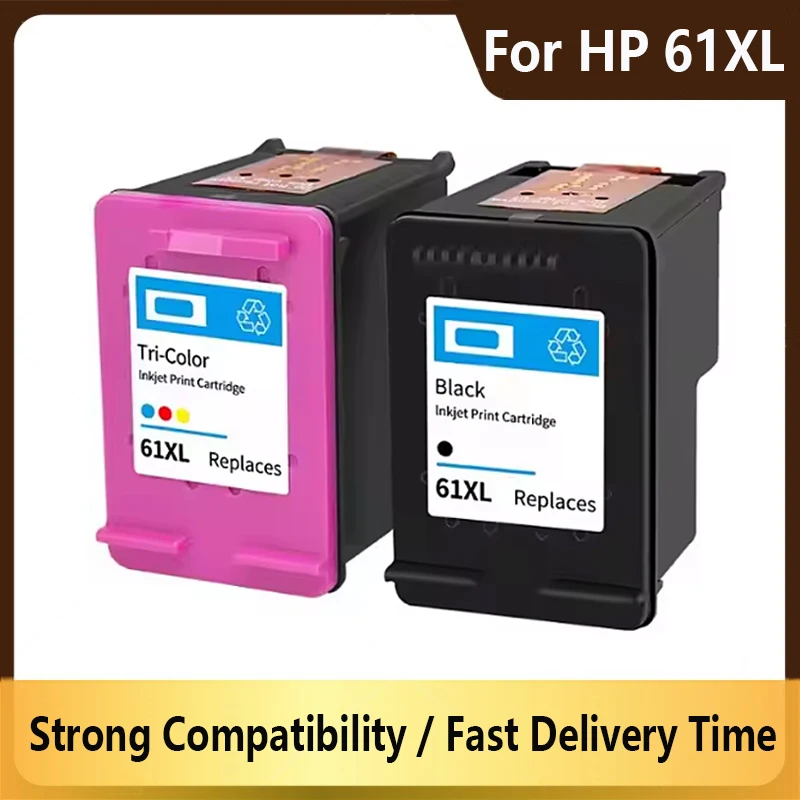 

61XL Compatible Ink Cartridge for HP61 for HP 61 XL Envy 4500 4502 5530 Deskjet 1050 2050 3050 3054 3000 1000 Printer