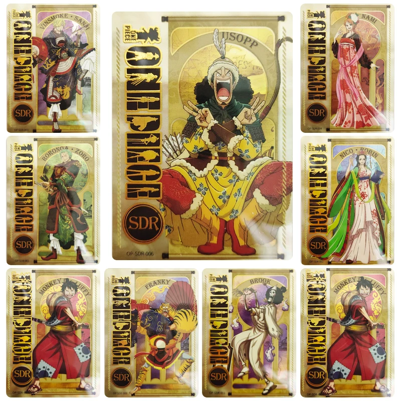 

ONE PIECE SDR series 15cps/набор Коллекционная карта Usopp Тони Чоппер персонажи аниме флэш-карта Мультяшные игрушки Рождественский подарок