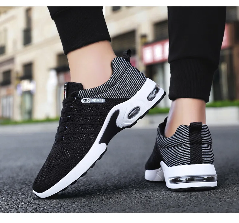 Running Shoes Breathable Shoes for Men Cushion Men Sneakers Lightweight Mesh  Anti-slip Wear-able Designer Tennis Men Shoes