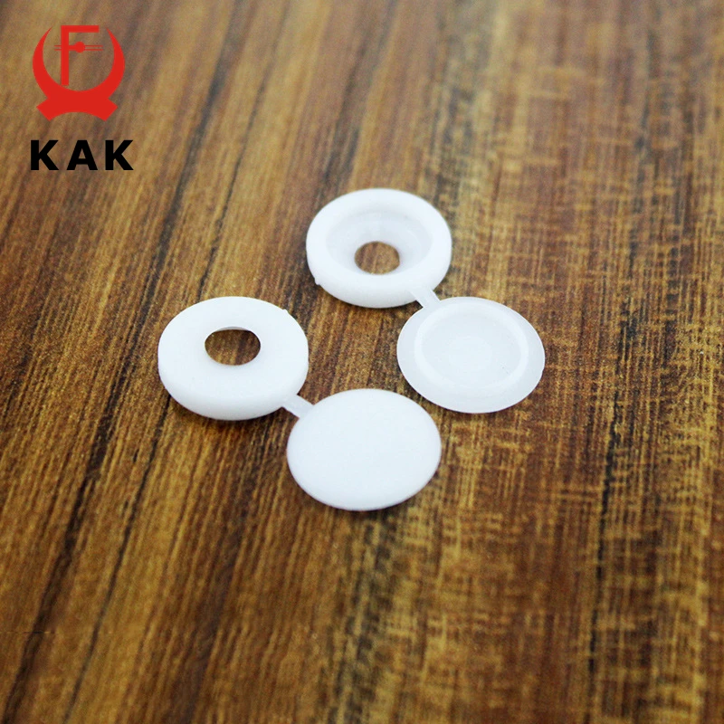 KAK 100pcs Screw Cap Decorative Cover Self Tapping Screw for License Plate Anti-rust Buckle Phillips Screw Protective Covers