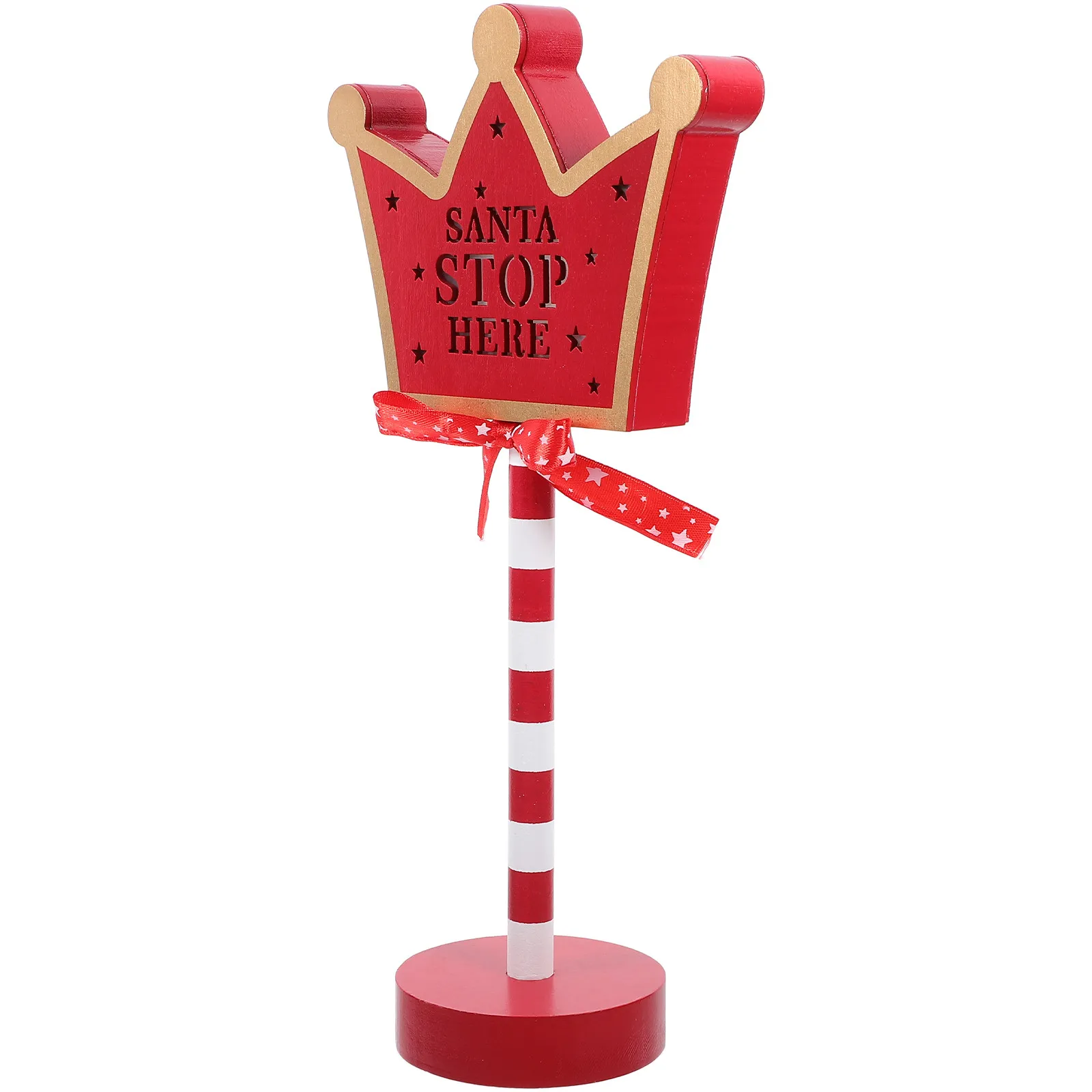 

Christmas Decorative Lamp Wood Xmas LED Party Table Lamp Crown Shape Festive Home Desk Decoration Indoor Xmas Ornament