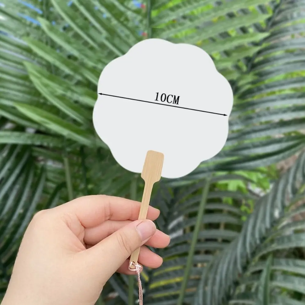 

Art Hand Fans Chinese Style Mini Graffiti Fans Xuan Paper Round Blank Painting Fans Thicken Handmade Summer Fan Home Decoration