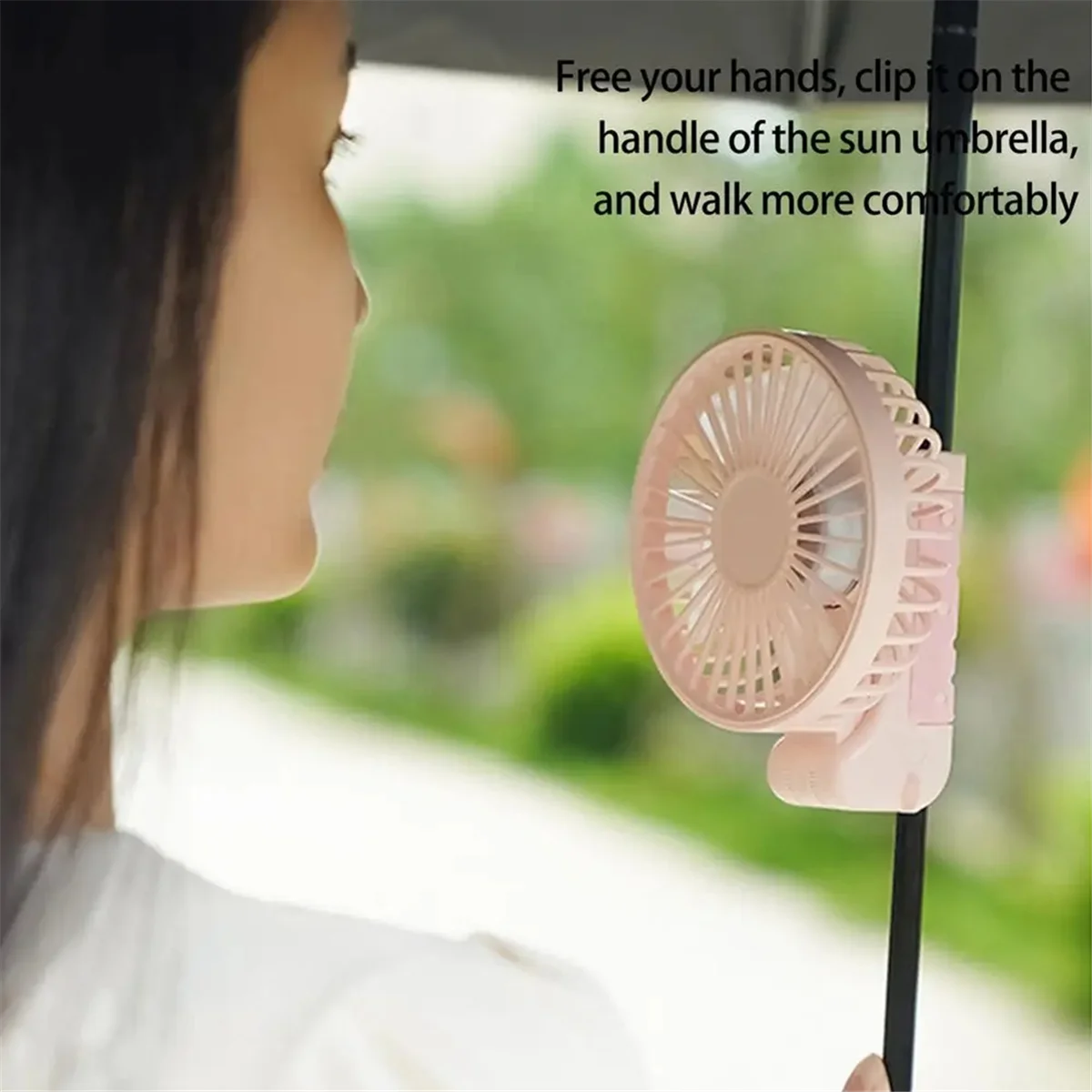 

A89Z Вентилятор с зажимом Перезаряжаемый Регулируемый Складной Персональный Вентилятор Портативный 3-скоростной Ручной Кулер Маленькие Охлаждающие Аксессуары B