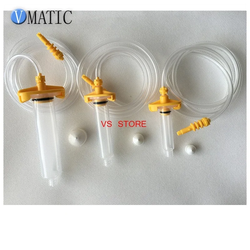 Quick Connect Glue Dispenser Pneumatic Syringe Barrel Fitting Adapter 5cc/10cc/30cc (Each Size Have 2 Sets Totally 6 Sets)