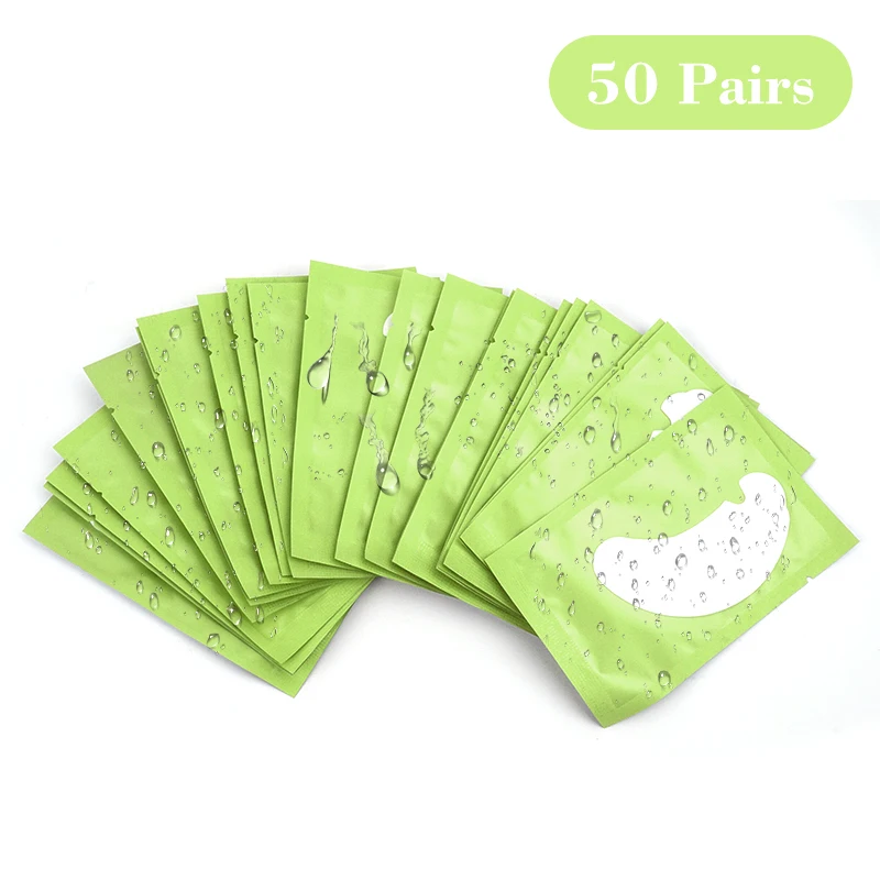 50 paar Auge Pads Für Wimpern Verlängerung Hydrogel Patches Für Wimpern U Förmigen Gel Pads Wimpern Verlängerung Liefert Patches Make-Up