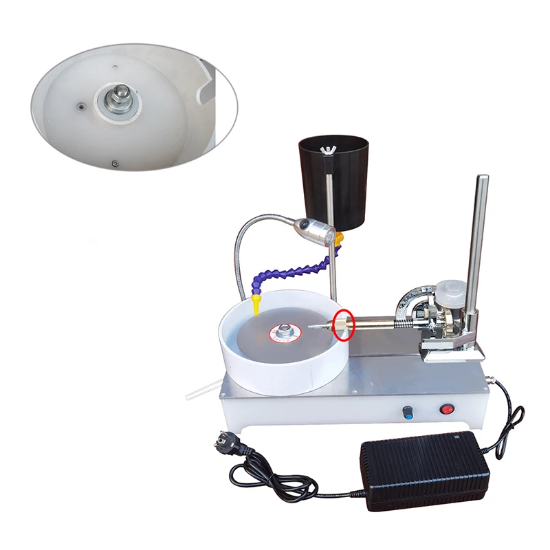 2800RPM Gemstone Grinding Faceting Machine Faceted Jewelry Polishing Machine Polisher Flat Grinder Lapidary Machine 120W