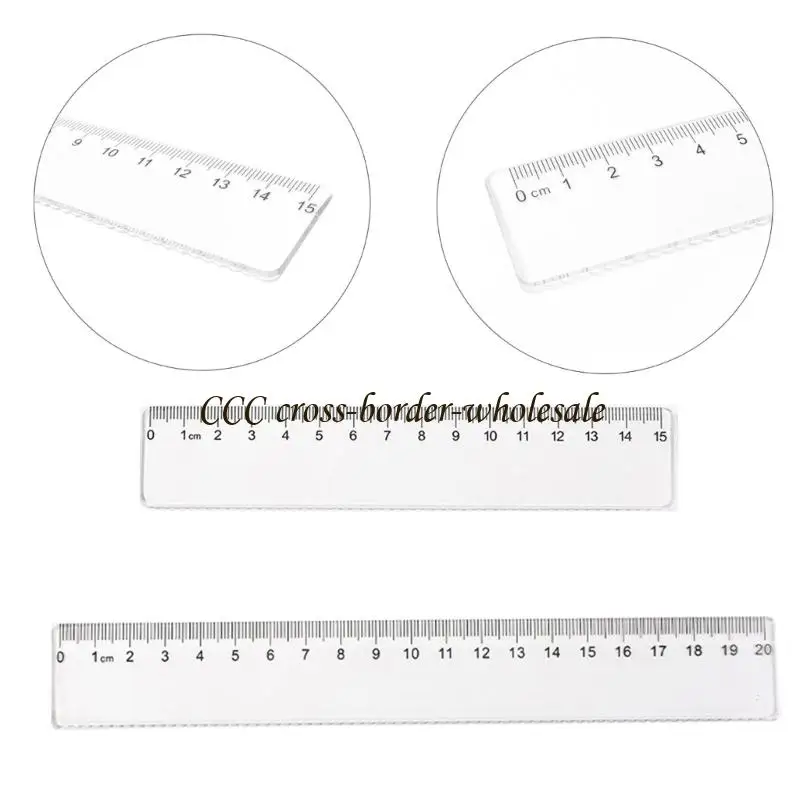 L41F 5 PCS 15см 20 см. Измерение правителя линейки Пластической линейки для школьного офиса