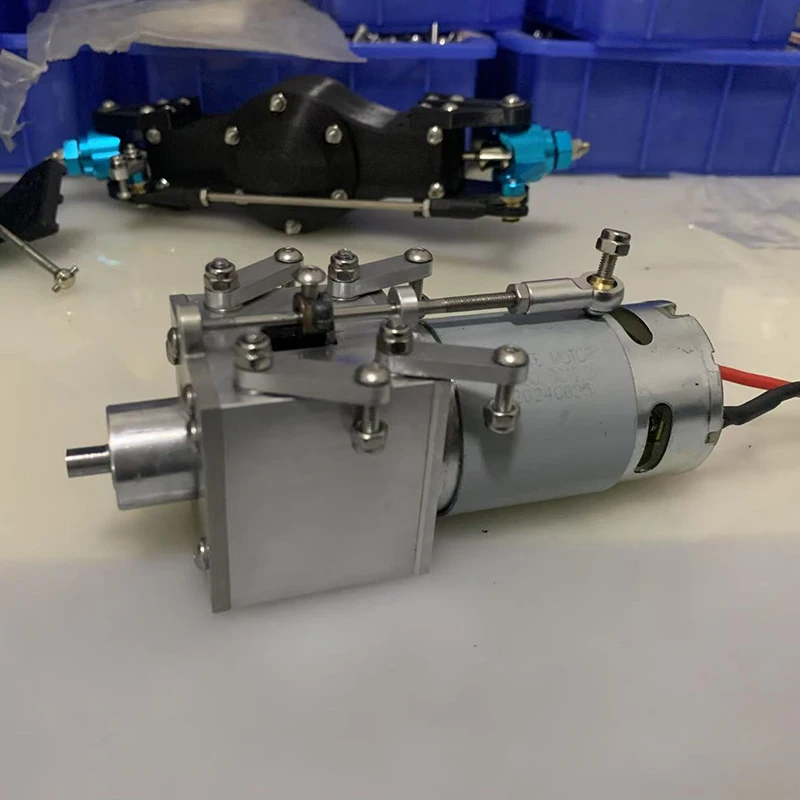 Metal Second Gear Speed Gearbox Transmission Box for 1/14 RC Truck Trailer 770S Actros MAN LESU Car Parts