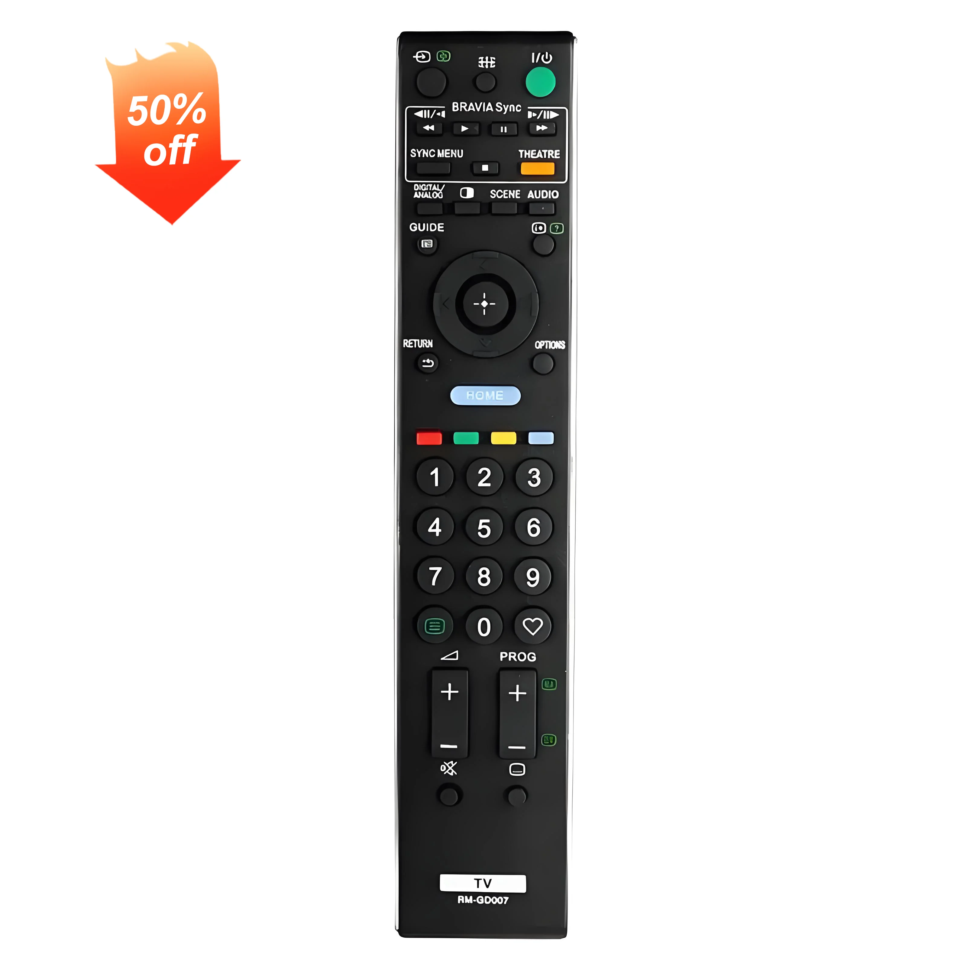 RM-GD007 Control remoto para Sony TV KDL-20S4000 KDL-26S4000 KDL-32V4000 KDL-32W5500 KDL-37S4000 KDL-40E4500 KDL-40W4000