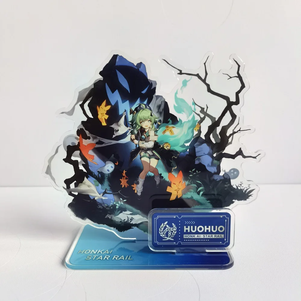 

Игра Honkai: Звездные железнодорожные фигурки Дэн Хэн Цзин Юань 7 марта лезвие Кафки искусственное настольное украшение Коллекционная стойка