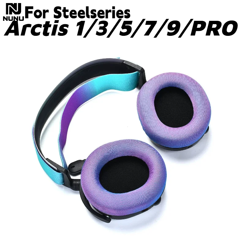 

Replacement Breathable net Ear Pads For Steelseries Arctis 1/3/5/7/9/PR0 Headphone Soft Memory Foam Pads/Earpads Never shed skin