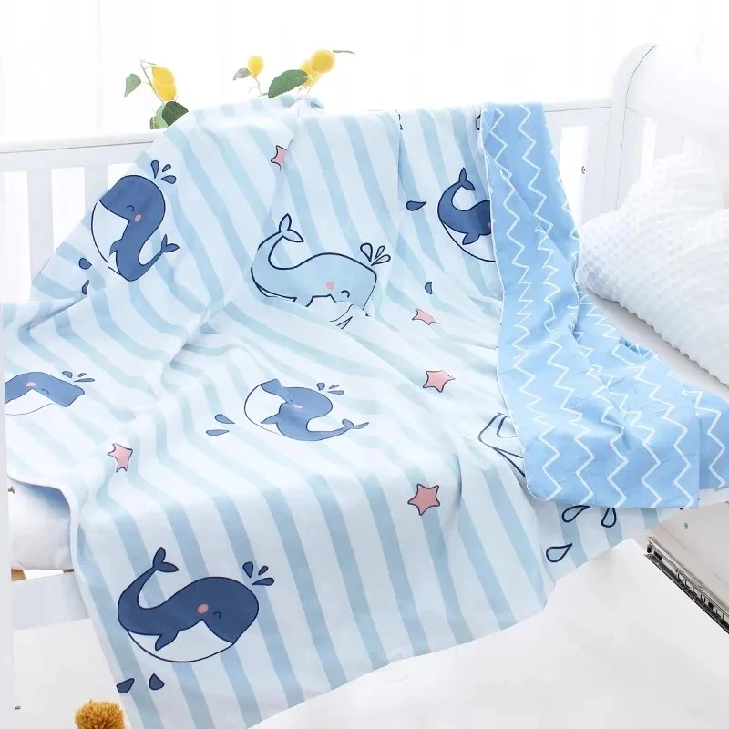 120x100CM Cotton Crib Quilt Cover Baby Bedding Four Seasons Universal Newborn Quilt Cover Cartooon Children Bed Quilt Cover