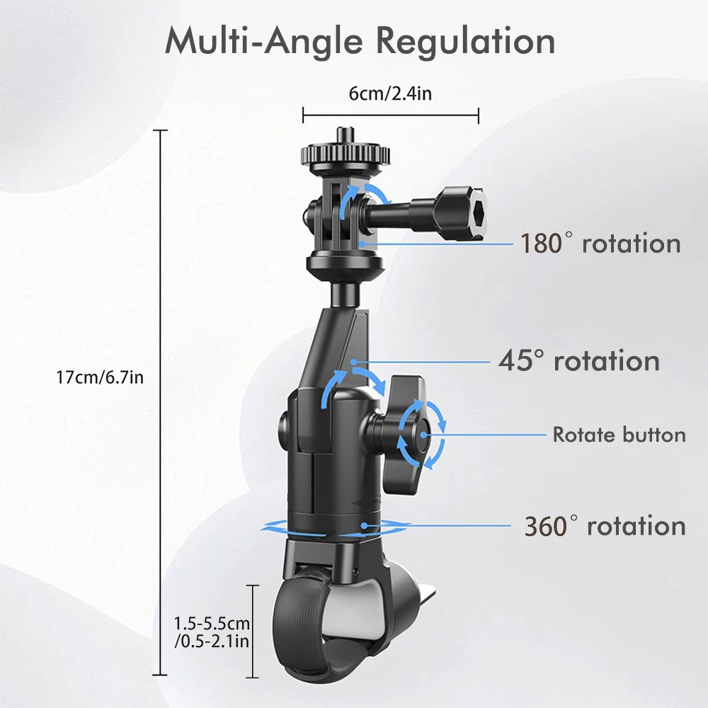 دراجة نارية دراجة حامل ل GoPro 12 11 10 9 المقود مرآة جبل قوس ل Insta360 X3 X4 DJI عمل كاميرا الملحقات