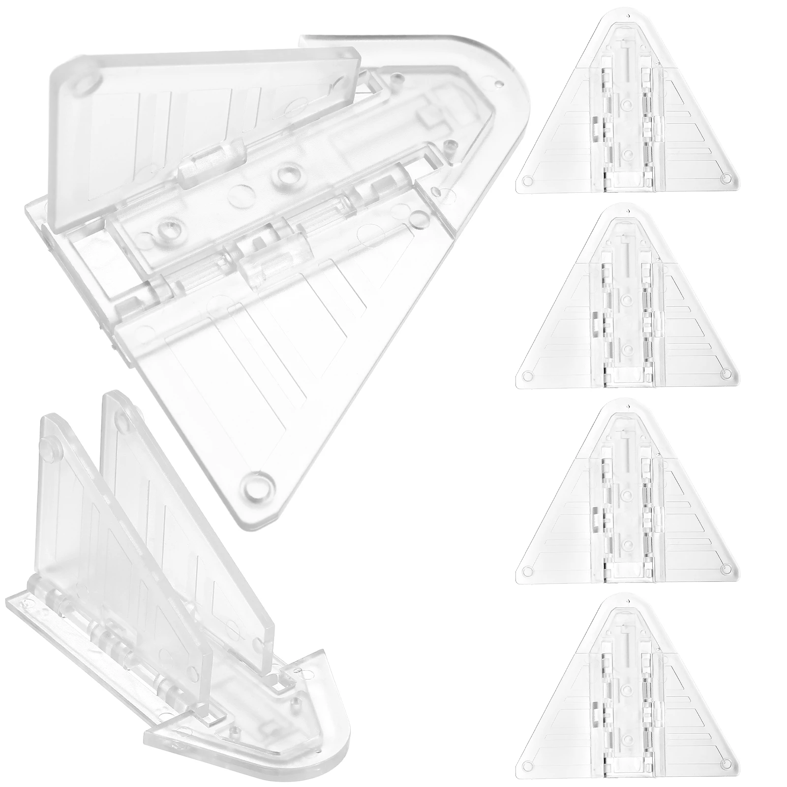 

6 Pcs Sliding Door Lock Child Window Safety ABS Material Long Lasting Easy Installation Portable Closet Glass Clamp