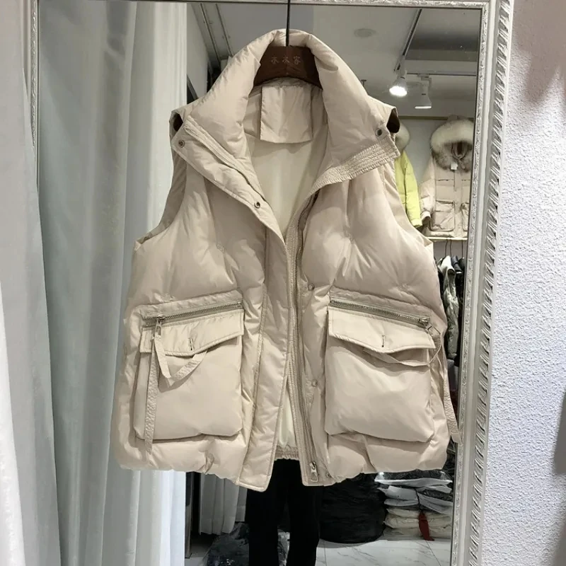 Manteau en GlaCoat 2025 Coton pour Femme, Gilet Épais, Mode Coréenne, Nouvelle Collection Automne-Hiver