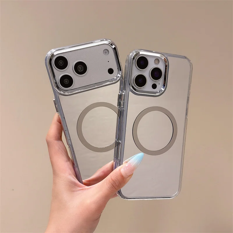 MakeUp Mirror Magnetic for Magsafe Case for Samsung Galaxy A14 A24 A34 A54 A13 A23 A33 A53 A12 A22 A32 A52 A52S A72 4G 5G Cover