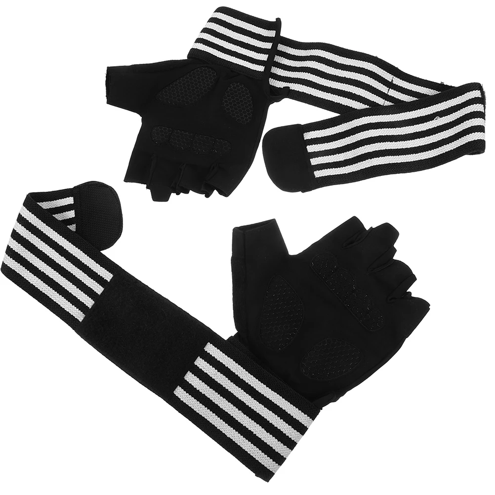 

Anti-slip Sweat-absorbing Sports Gloves for Lifting Weights Gym Workout Indoor Outdoor Ice Silk Fitness