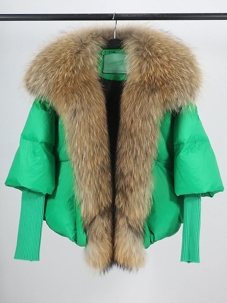 Lose Natürliche Echt Fox Pelz Kragen Mantel Dicke Neue Europäische Mode Weiße Ente Unten Jacke Winter Frauen Warme Luxus Oberbekleidung – Detail 36